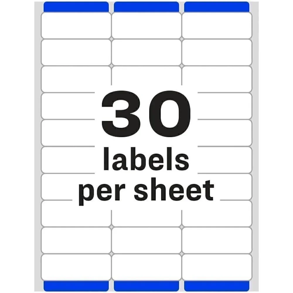 NEW Avery 5160 Mailing Address Labels, 1 x 2 5/8, 3,450 Labels